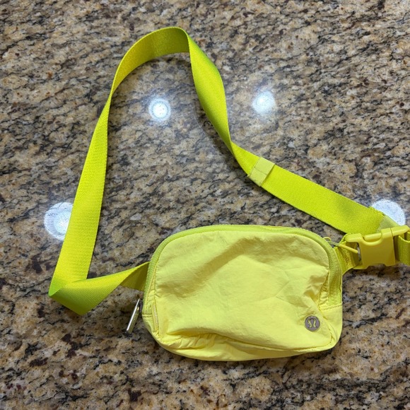 lululemon athletica Handbags - Lululemon Everywhere Belt Bag 1L Neon Electric Lemon Yellow Waist Pack Bag